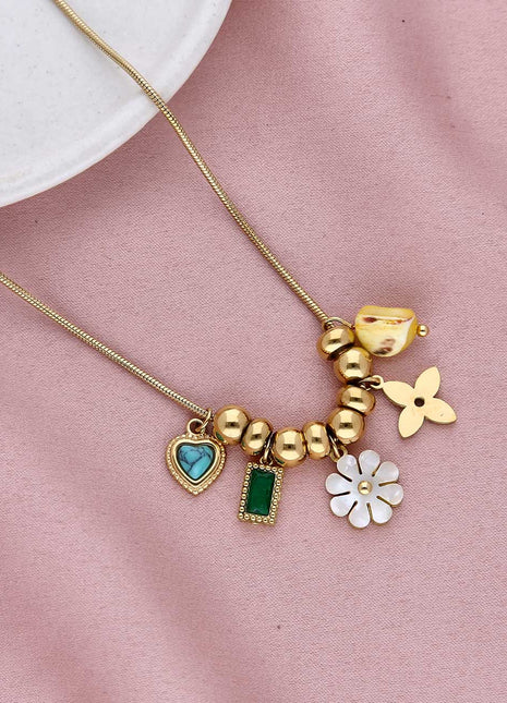 Flower Stainless Steel Pendants - ESKU301800397
