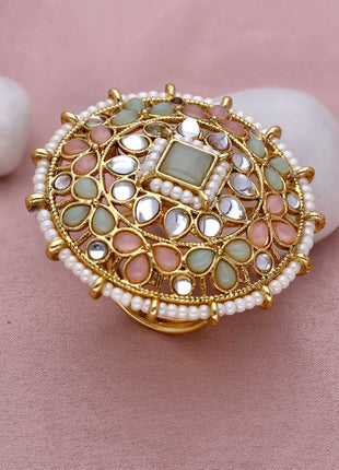 Adjustable Indian Ring Big Round - ESKU301800464