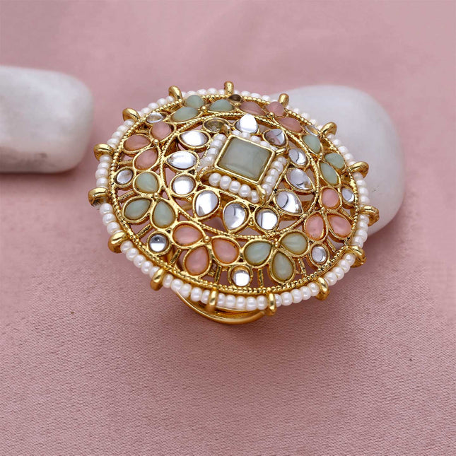 Adjustable Indian Ring Big Round - ESKU301800464