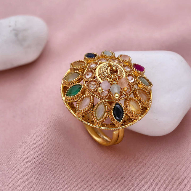 Alloy Gold Plated Ring - ESKU301800480