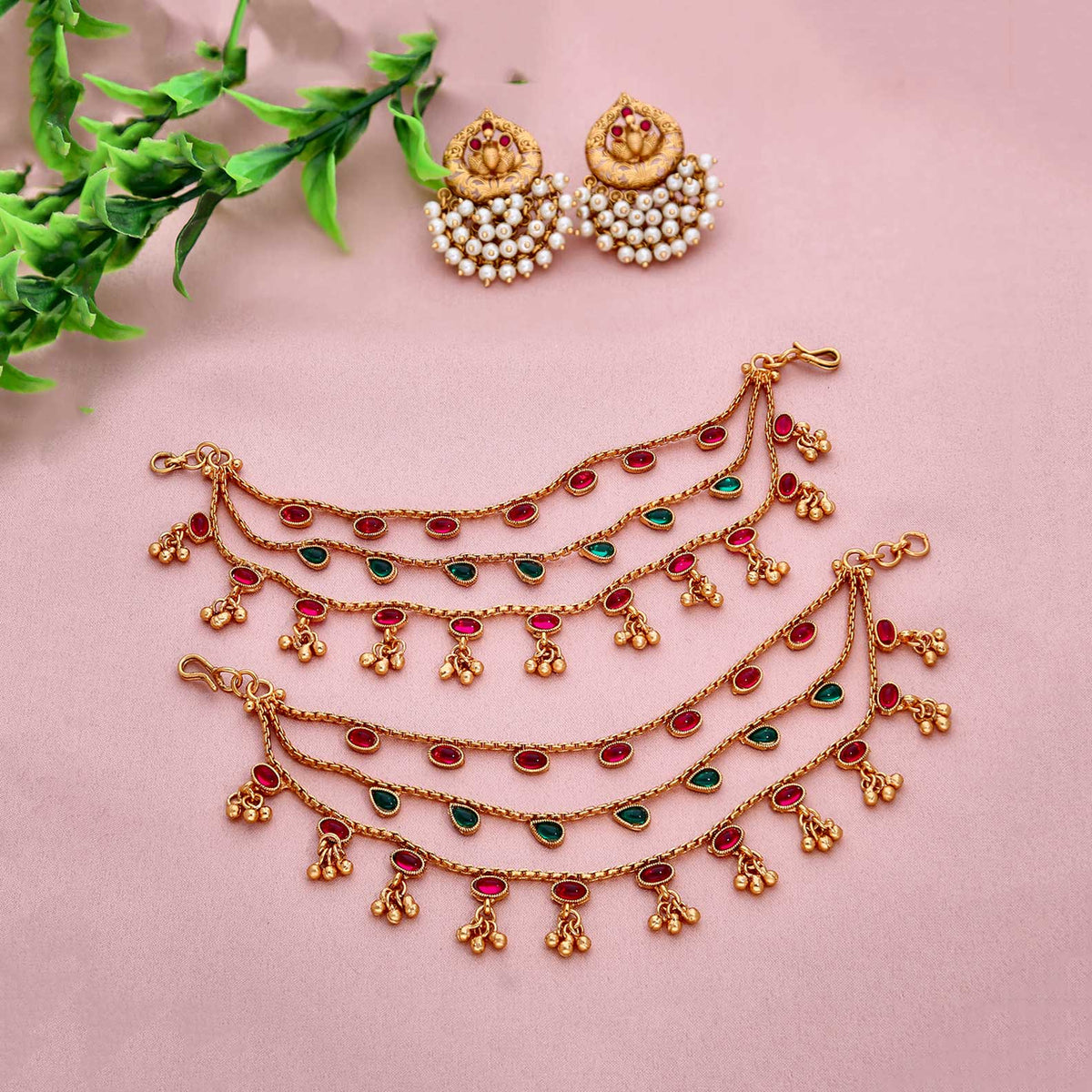 3 Layer Traditional Ear Chain - ESKU301800541