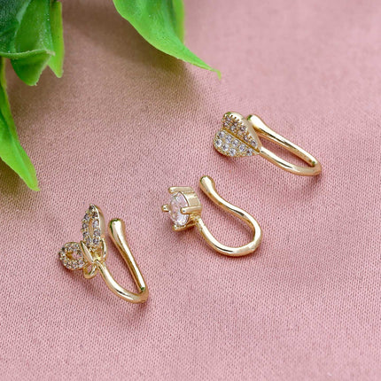 Beautiful Bridal Press Nose Pin - ESKU301800609
