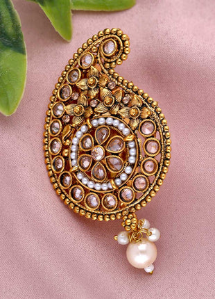 Reverse AD & Pearl Saree Pin - ESKU301800657
