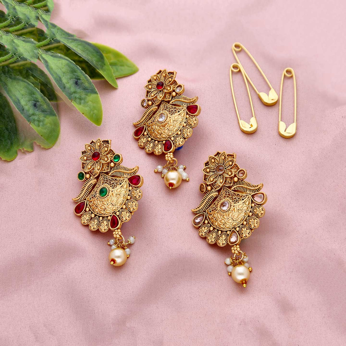 Classic Design Brooch Saree Pin - ESKU301800666