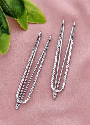 U Pin Silver Pack of 12 for women - ESKU301800678