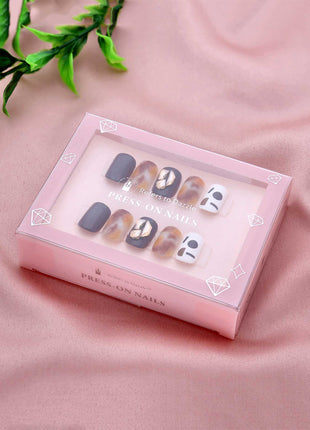 Animal Printed Artificial Nails - ESKU301800699