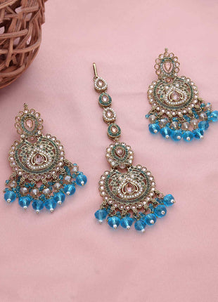 Elegant Earring With Tikka - ESKU301800726