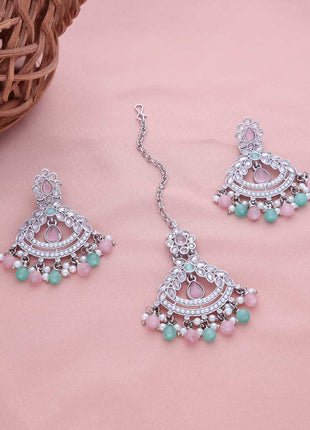 Stunning Earring With Tikka - ESKU301800728