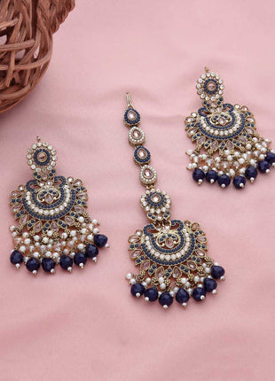 Unique Earring With Tikka - ESKU301800729