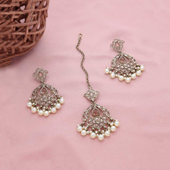 Bridal Earring With Tikka - ESKU301800730
