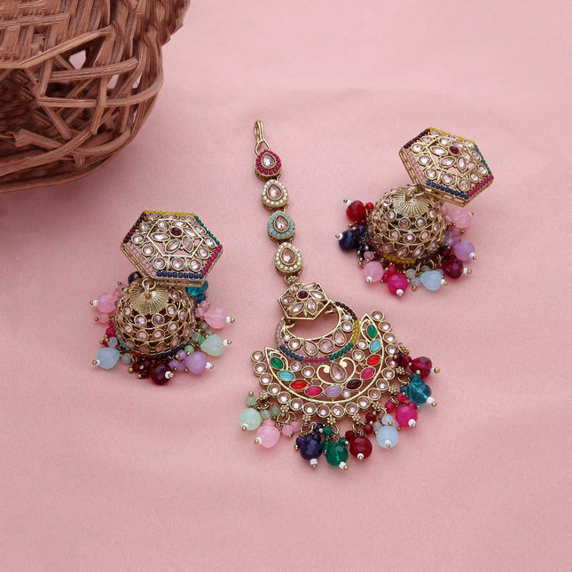 Earring With Tikka Shine - ESKU301800733
