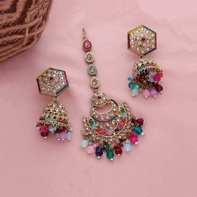 Earring With Tikka Shine - ESKU301800733