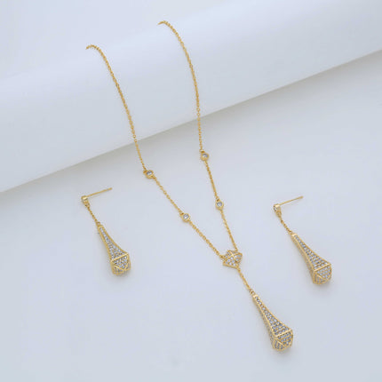 CZ Pendant With Chain - ESKU301800793