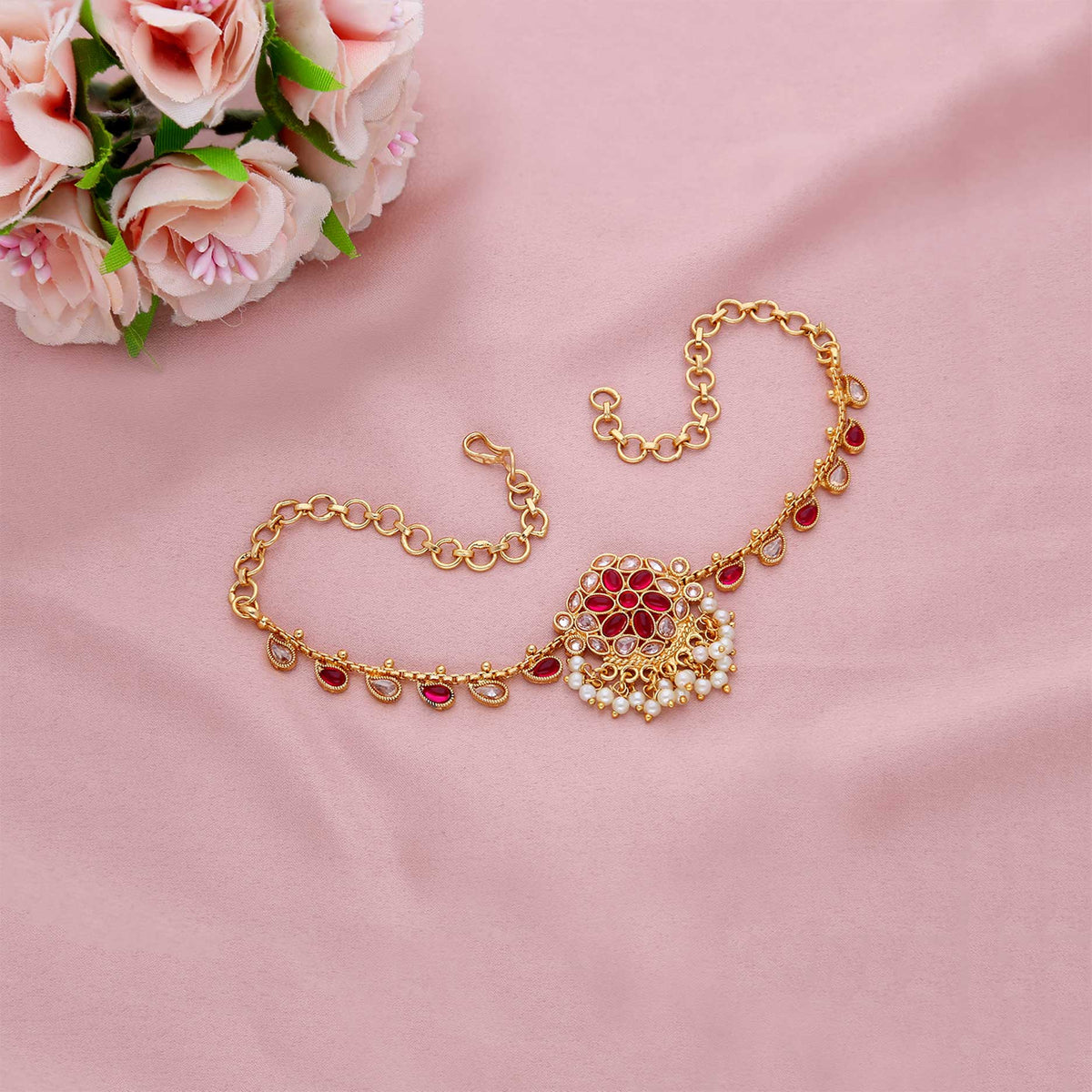 Traditional Maharashtrian Kolhapuri Bajuband - ESKU301800844