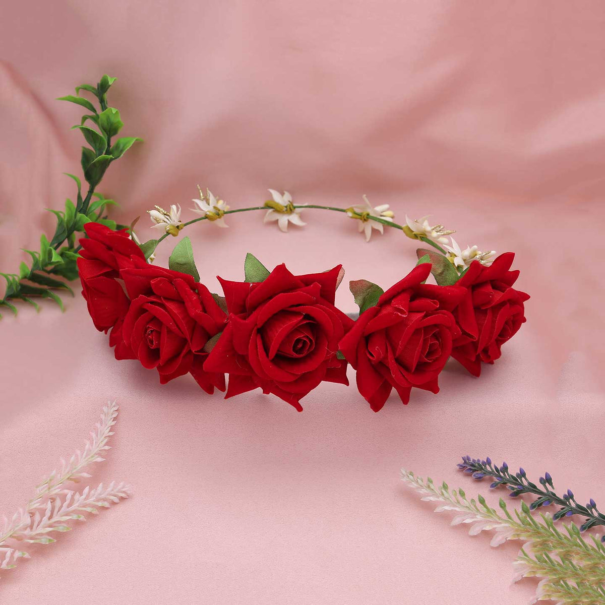 Beautiful Floral Tiara For Girls - ESKU301801051