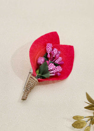 Floral Design Studded Brooch - ESKU301901220