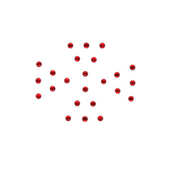 Red Flat Stone Bindi - ESKU301901354_1