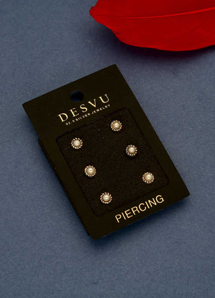 Oxidised Pearl Nose Pin - ESKU301901360