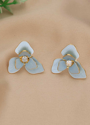 American Diamond Floral Earring - ESKU302001379
