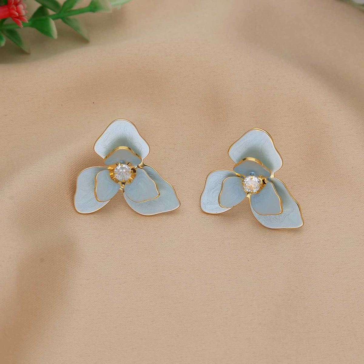 American Diamond Floral Earring - ESKU302001379