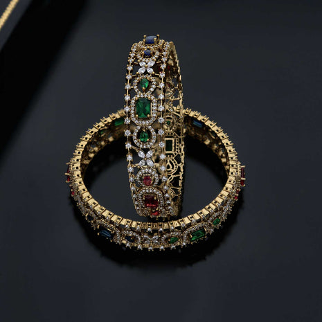 AD Studded Bangles - ESKU302001422