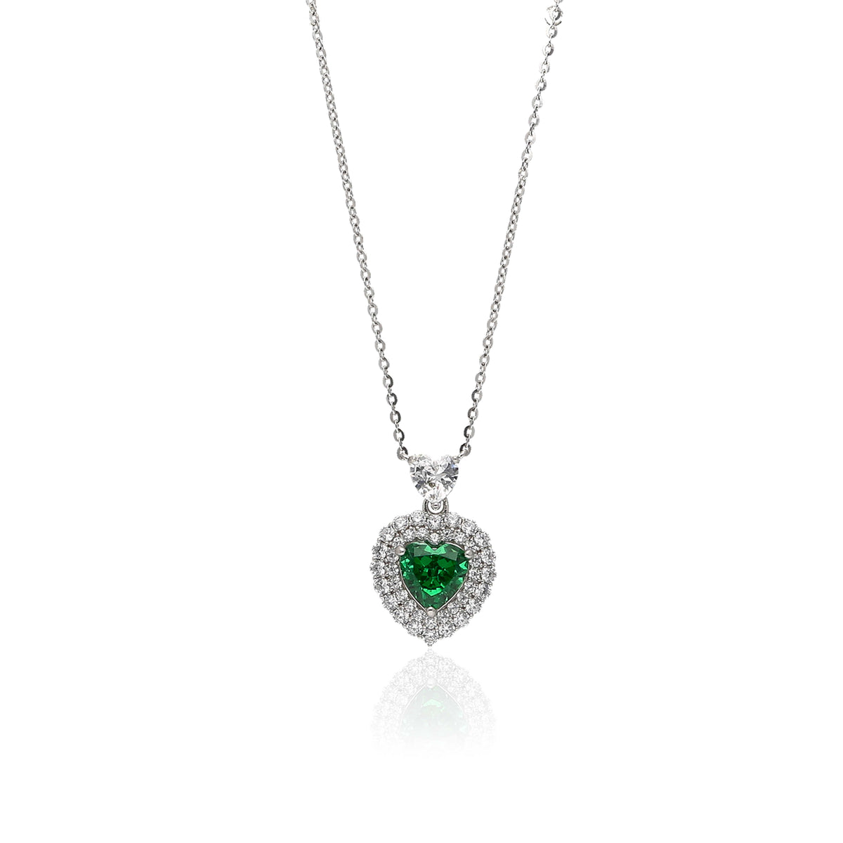 CZ Studded Chain Pendant - ESKU302001773