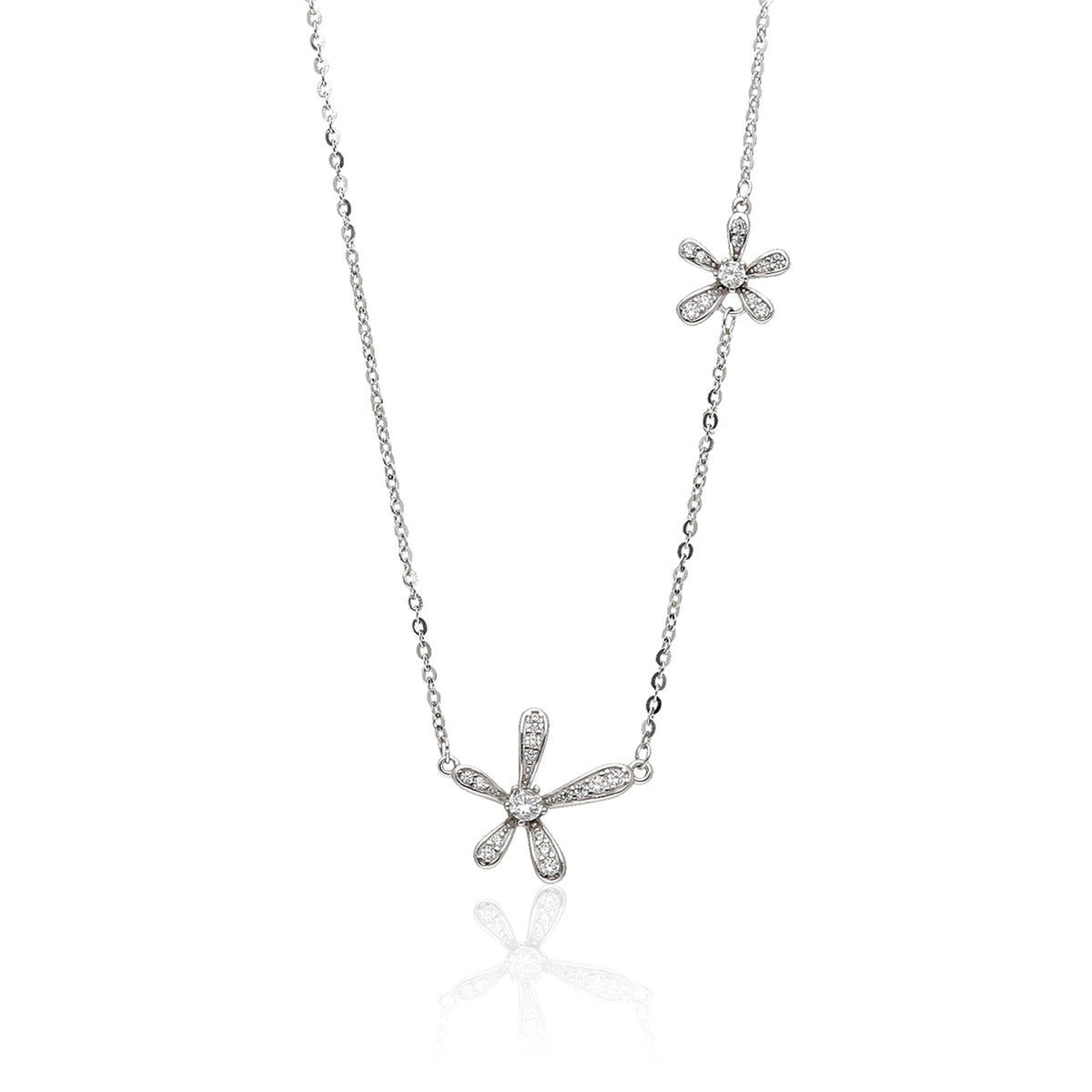 Diamond Floret Pendant Chain - ESKU302001778