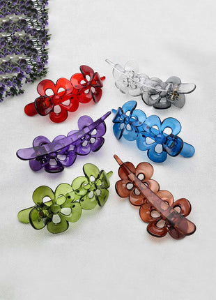 Flower Design Hair Claw Clips - ESKU302001811