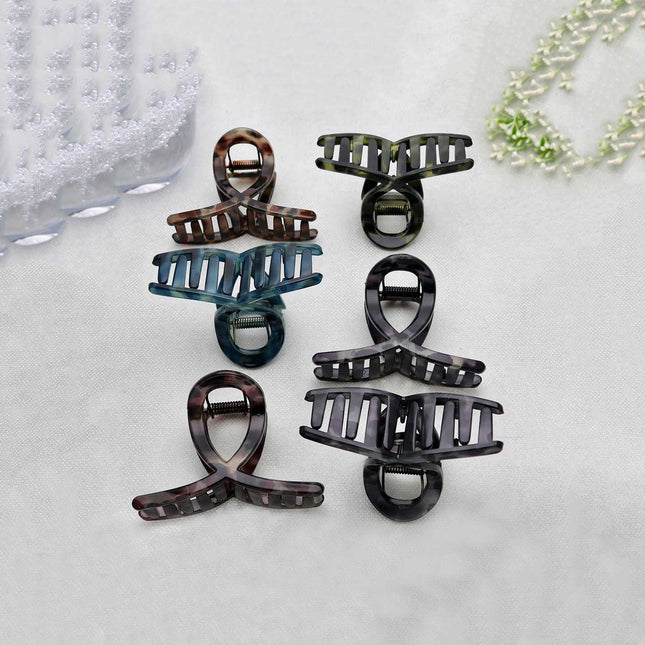 Pack of 12 Big Hair Clips - ESKU302001892