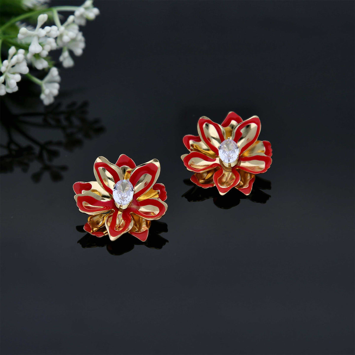 Design Western Floral Earrings - ESKU302001895