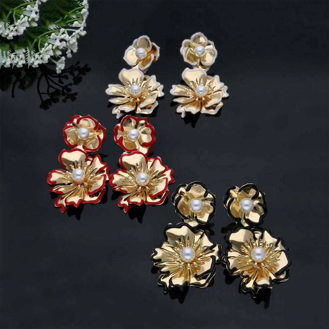 Western Stylish Flower Earrings - ESKU302001899