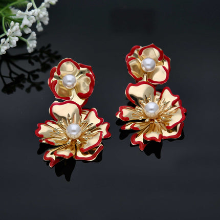 Western Stylish Flower Earrings - ESKU302001899