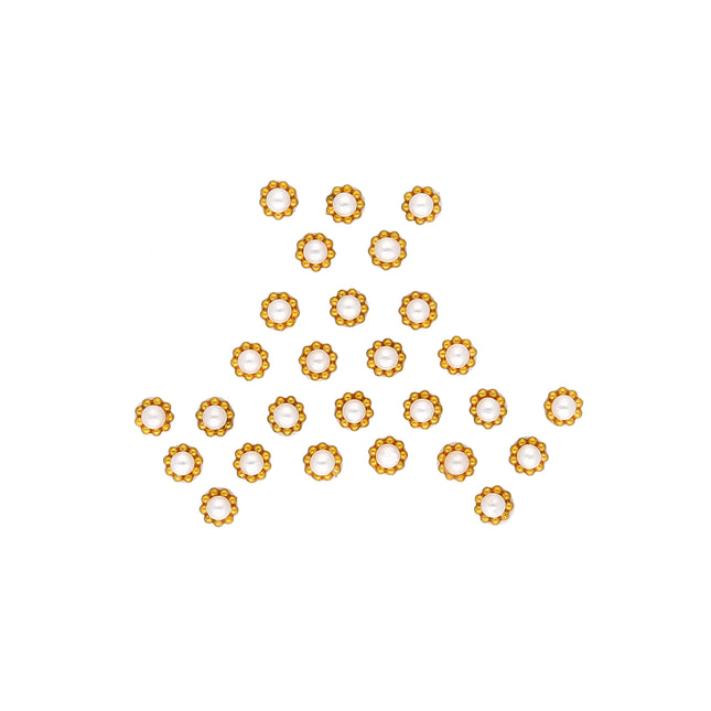 Gold Border Pearl Bindi - ESKU302001902_1