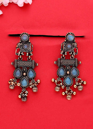 Elephant Design Long Earrings - ESKU302101988