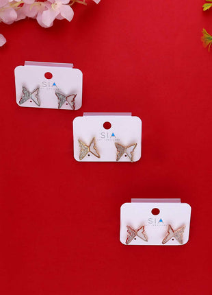 6 Pair Butterfly Earrings - ESKU302102006