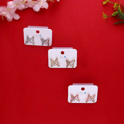6 Pair Butterfly Earrings - ESKU302102006