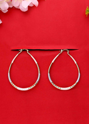 Oval Shaped Hoop Earring - ESKU302102017