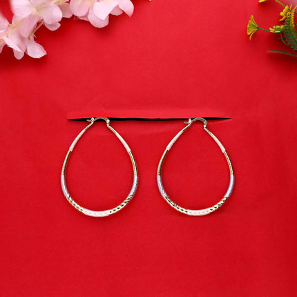 Oval Shaped Hoop Earring - ESKU302102017
