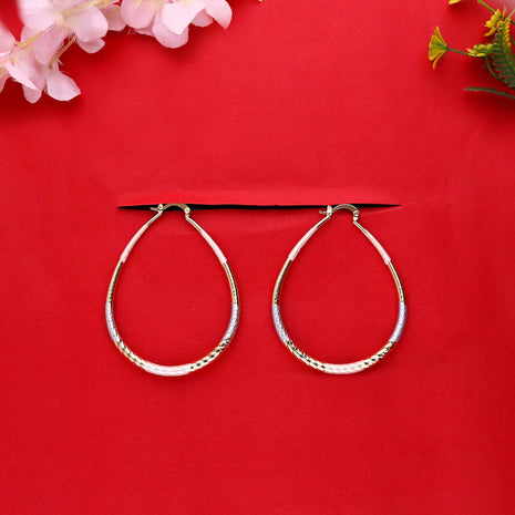 Oval Shaped Hoop Earring - ESKU302102017