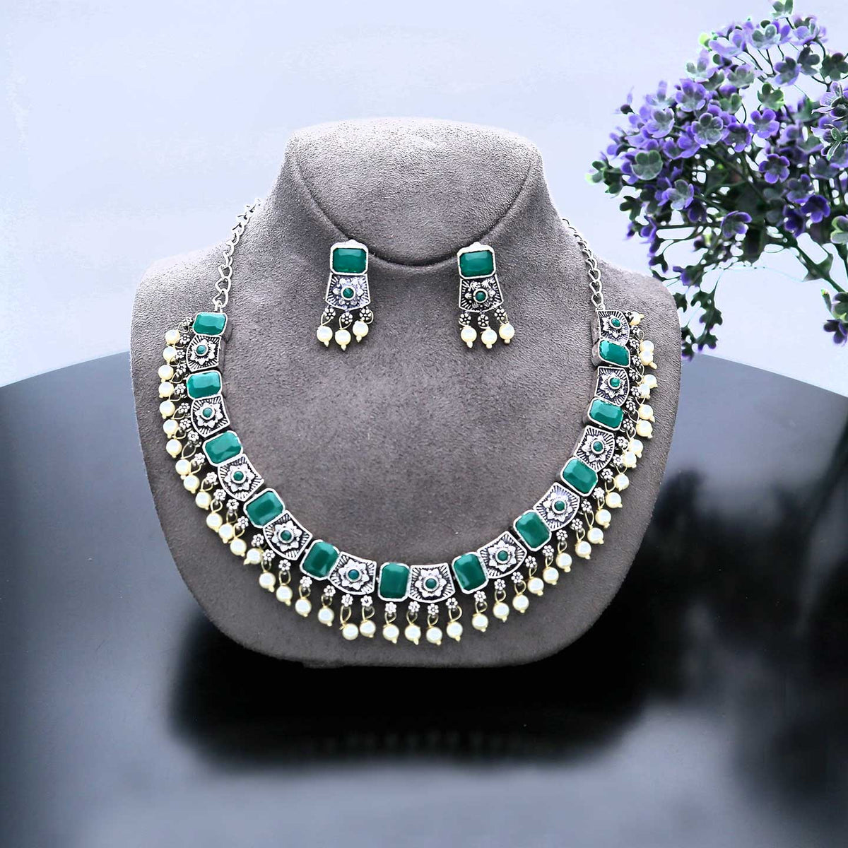 Beautiful AD Necklace Set - ESKU302102031