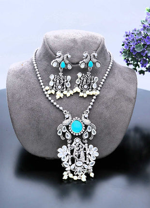 Stylish Oxidized Jewellery Set - ESKU302102037