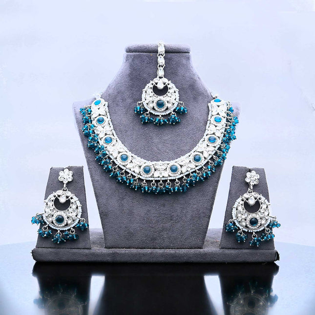 Beautiful Ethnic Traditional Necklace Set - ESKU302102053