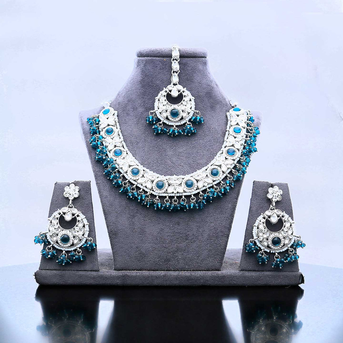 Beautiful Ethnic Traditional Necklace Set - ESKU302102053
