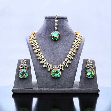 Stylish Beautiful Designed Necklace Set - ESKU302102059