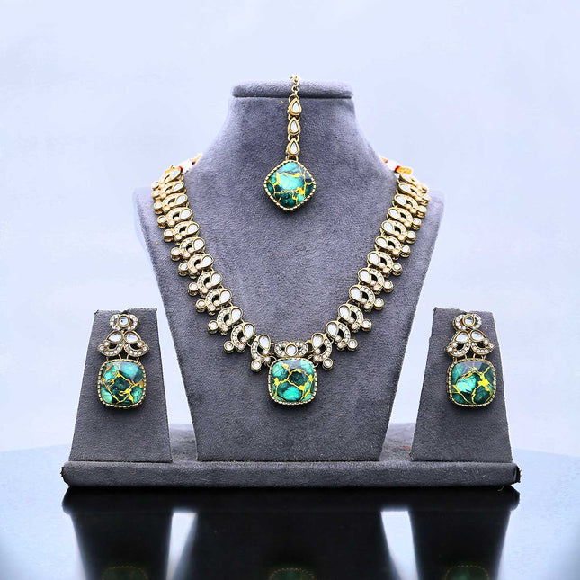 Stylish Beautiful Designed Necklace Set - ESKU302102059