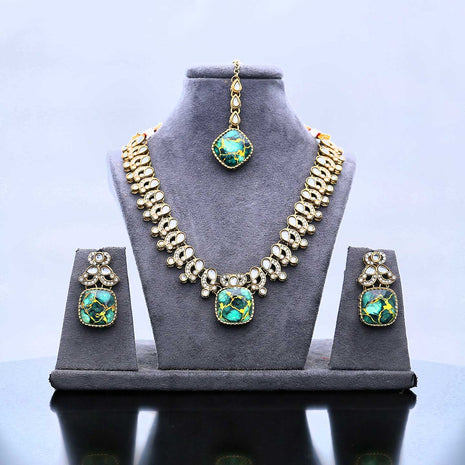 Stylish Beautiful Designed Necklace Set - ESKU302102059