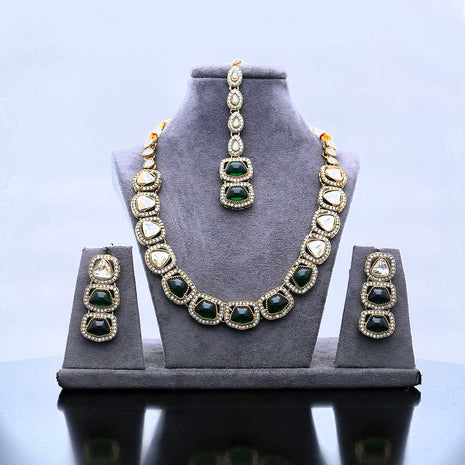 Premium Quality Kundan Necklace Set - ESKU302102060