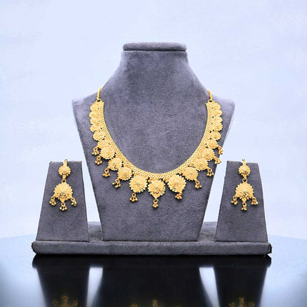 Traders Flower Design Necklace Set - ESKU302102063