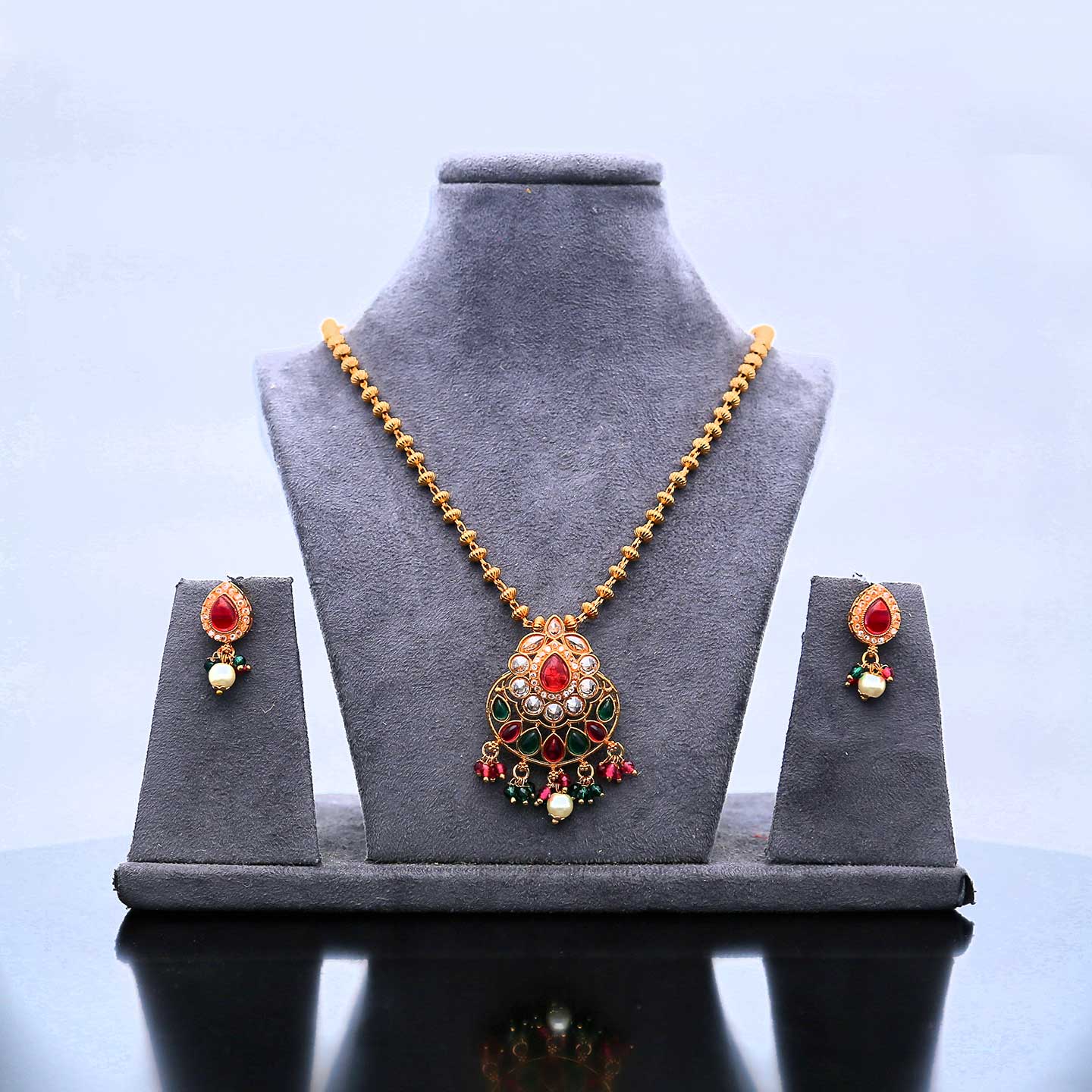 Designer Antique Pendant Set - ESKU302102077