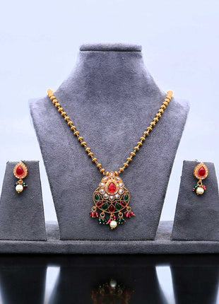 Designer Antique Pendant Set - ESKU302102077